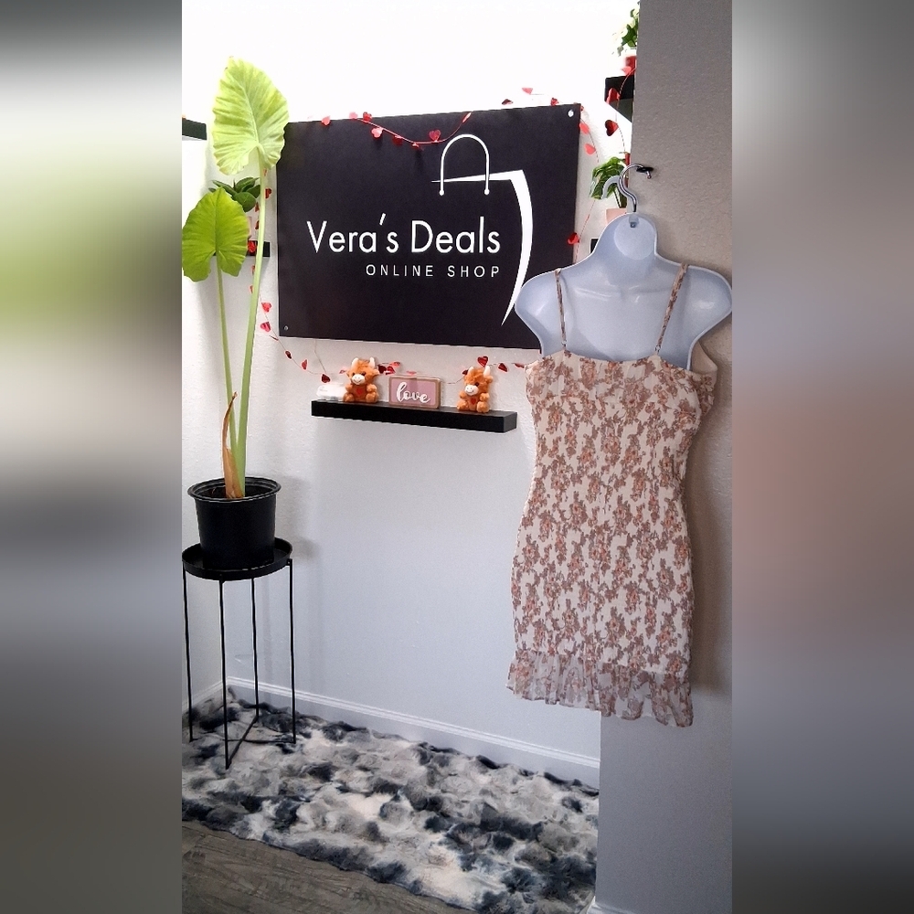 Floral Tie-Front Mini Dress - Picture 14 of 16